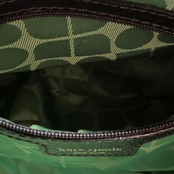 Kate Spade Black Nylon Satchel Shoulder Bag Leather Trim - Picture 13 of 16